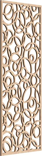 Vista 15 de 9 3/8 pulgadas de ancho x 24 3/8 pulgadas de alto x 1/4 pulgadas de alto, paneles de pared de madera con calado, roble rojo