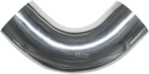 Vista 5 de Codo de mandril de acero inoxidable de 1.5 pulgadas de 90 grados, pared de 16GA/.065 pulgadas, pierna de 1.5 pulgadas, codo de escape de acero