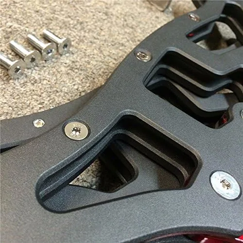 Vista 4 de XKMT-Universal Racing Sport Rear Combo Wheel Lift Stands Paddock Stands Rojo [B01442B0BM]