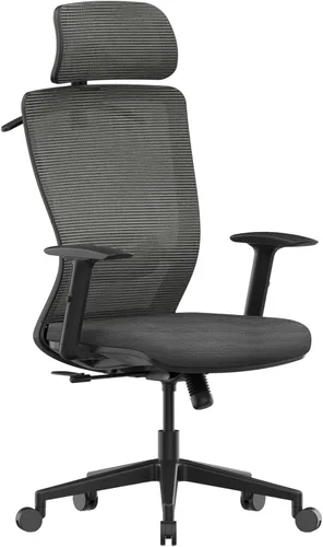 Vista 15 de FLEXISPOT Silla ergonómica de oficina con respaldo alto de malla giratoria para computadora, sillas de escritorio para oficina en casa con ruedas