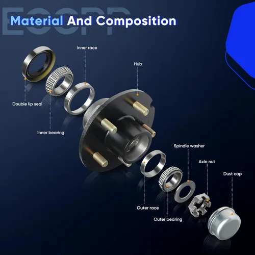 Vista 3 de ECCPP 513282 2 piezas de repuesto para rodamiento de rueda y conjunto de cubo compatible con Cadillac CTS 2008 2009 2010 2011 2012 2013 2014 2015