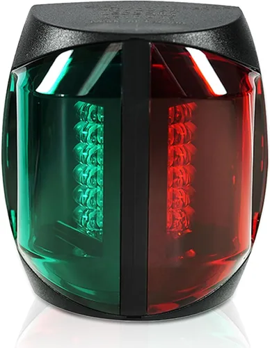 THALASSA Luces de navegación para barcos marinos – 2NM 12V Puerto rojo verde estribor luz popa 3 NM luces bicolor – Funciona a IP55/IP67 – Lámpara