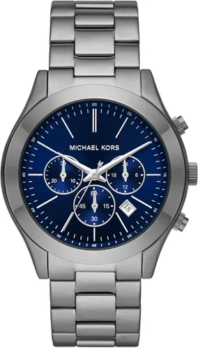 Vista 17 de Michael Kors Reloj de gran tamaño Slim Runway para hombre, reloj de acero inoxidable para hombres