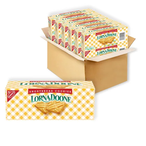Lorna Doone - Galletas de mantequilla, 36 paquetes de bocadillos (6 galletas por paquete, 12 cajas)