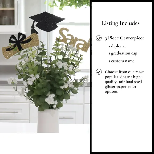 Vista 3 de Graduation Table Centerpieces 2026, Graduation Party Table Decorations, Class of 2026 Centerpiece Sticks, 3 per Pack
