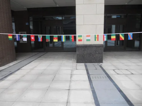 Vista 359 de Guatemala 19.7 ft BUNTING Flag 20 banderas 9'' x 6'' - Banderas de cuerda guatemalteca 5.9 x 8.3 in - AZ FLAG