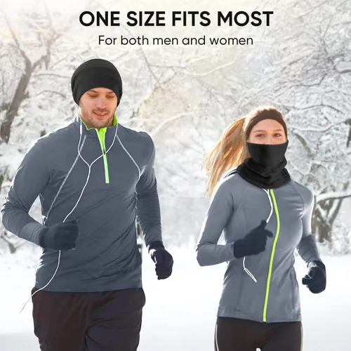 Vista 5 de TICONN Polaina para el cuello, bufanda, calentador de cuello, transpirable, resistente al sol y al viento, para esquí, pesca, senderismo, ciclismo