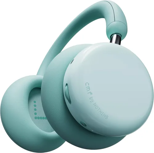 Vista 13 de CMF by Nothing Auriculares inalámbricos con cancelación activa de ruido Bluetooth 5.4 sobre la oreja, tiempo de reproducción ANC 50H, control Gris
