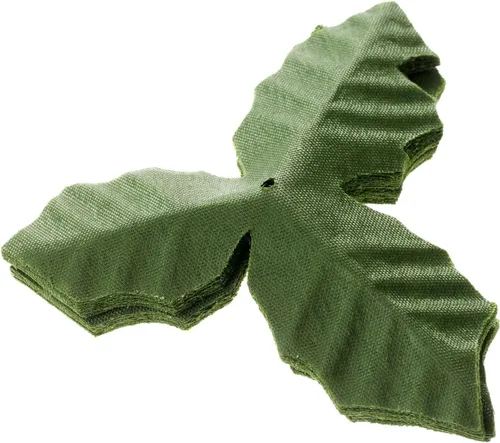 dophee 50 Uds Hojas artificiales Flor Flor Hoja Ramo De Boda Jardín Decoración Del Hogar Artesanías - Verde