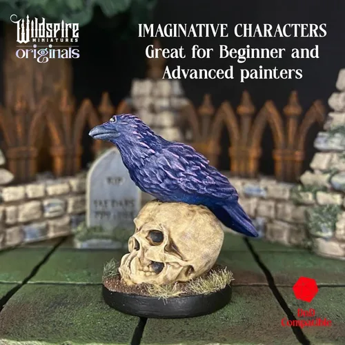 Vista 7 de Wildspire Heroes, NPC Animal Companions & Troll King for DND Miniatures Bulk 28mm-32mm Unpainted Paintable Dungeons and Dragons Minis Pathfinder