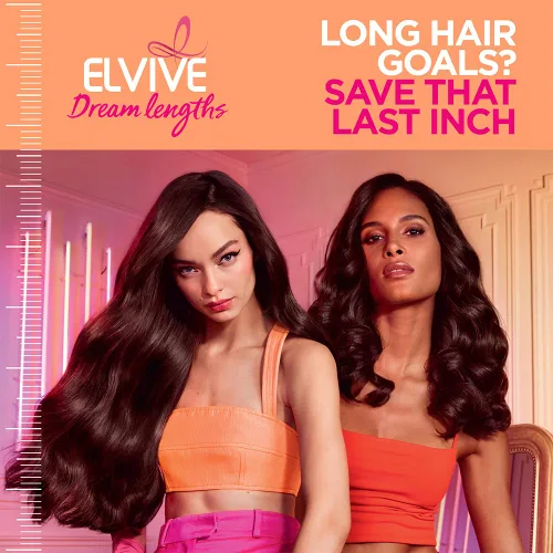 Vista 3 de L'Oreal Paris Elvive Dream Lengths - Acondicionador sin enjuague en crema sin corte de pelo, 6.8 onzas líquidas