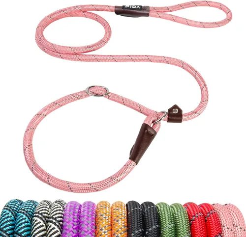 Vista 21 de Fida - Correa antideslizante duradera, correa resistente de presilla de 6 pies x 1/2 pulgada, cómoda correa de entrenamiento para perros grandes