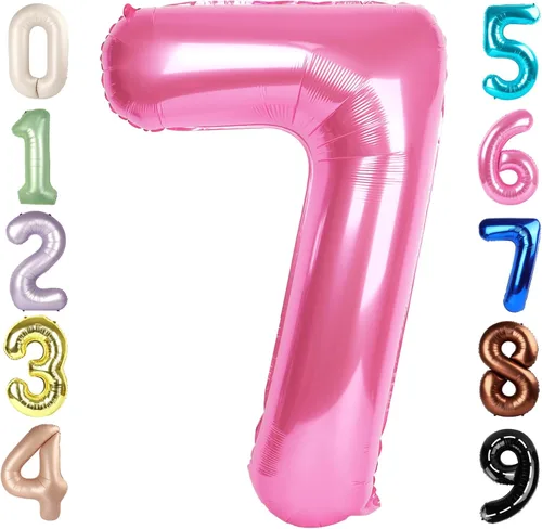 Vista 170 de Globos del números 0 de 40 pulgadas para formar los números 10, 20, 30, 40, 50, 60, 70, 80, 90, 100, para decoración de cumpleaños, bodas, eventos