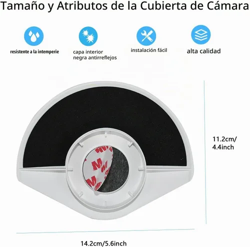 Vista 5 de Cubierta de lluvia UV compatible con Ring Outdoor Cam Plus Blanco