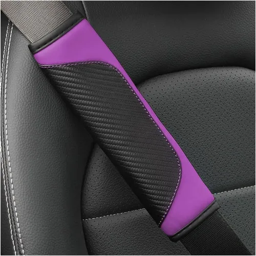 Vista 16 de Osilly 2 piezas de fundas para cinturón de seguridad de coche, protección de hombro de fibra de carbono, cojín suave para cinturón de seguridad