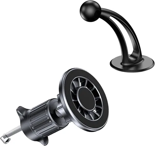 Soporte magnético para teléfono 2 en 1 para Magsafe Car Mount Air Vent Phone Stand Manos Libres 360 Rotación Gancho Conducción Accesorio para iPhone