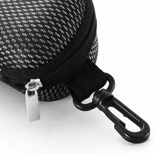 Vista 5 de 2 piezas de cremallera dura gafas de sol Casos portátiles de viaje con gancho de plástico