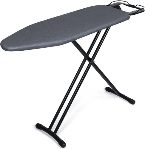 Vista 8 de Duwee Tabla de planchar de 13 x 38 pulgadas con cubierta resistente al calor y almohadilla de fieltro gruesa, tabla de planchar grande plegable