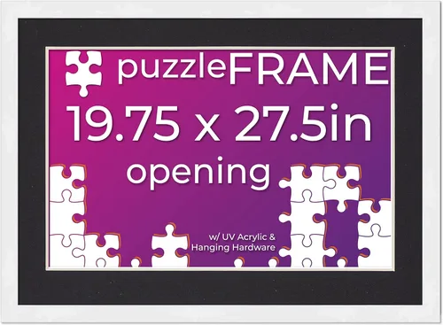 Vista 39 de Poster Palooza Kit de marco de rompecabezas de 11.25 x 38.25 pulgadas. El kit incluye hojas de pegamento para rompecabezas, marco de rompecabezas