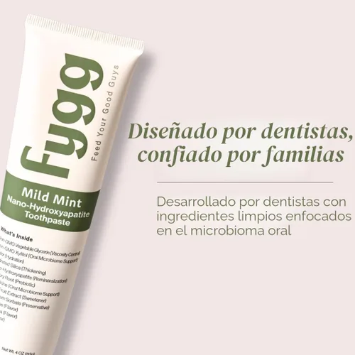 Vista 9 de Pasta de dientes de nanohidroxiapatita para niños y adultos (Chocolate - Viaje)