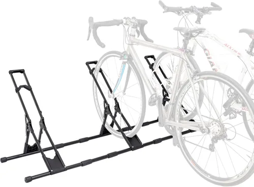 Vista 9 de RELIANCER Soporte de almacenamiento ajustable para bicicletas, estante de estacionamiento para bicicletas, soporte de rueda de bicicleta estable