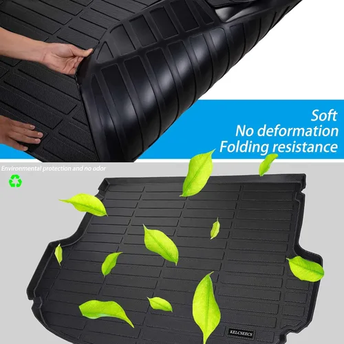 Vista 5 de KELCSEECS Revestimiento de carga para Hyundai Tucson 2021 2020 2019 2018 2017 2016 ajuste personalizado para todo tipo de clima, tapete de maletero