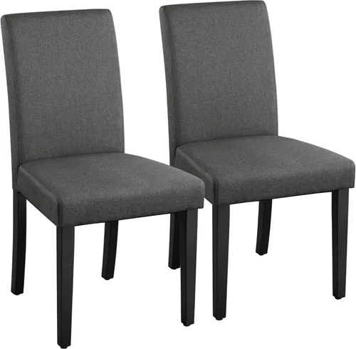 Vista 18 de Yaheetech Juego de 4 sillas de comedor de piel sintética con superficie impermeable y patas de madera para cocina, restaurante y sala de estar