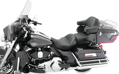 Vista 9 de Asientos para motocicleta Mustang 79006 Super Touring Deluxe de una pieza para Harley-Davidson Electra Glide Standard, Road Glide, Road King