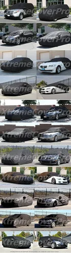 Vista 5 de Funda de coche personalizada Chevy Corvette C6 2005 2006 2007 2008 2009 2010 2011 2012 XTREMECOVERPRO Gold Series Negro