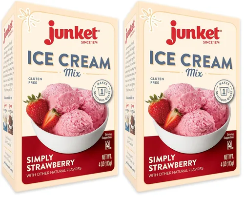 Vista 9 de Junket Ice Cream Mix Simply Fresa, 4 onzas (paquete de 1)