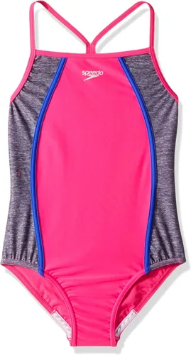 Vista 26 de Speedo Traje de baño de una pieza para niña con tiras finas Azul (Blue Print)