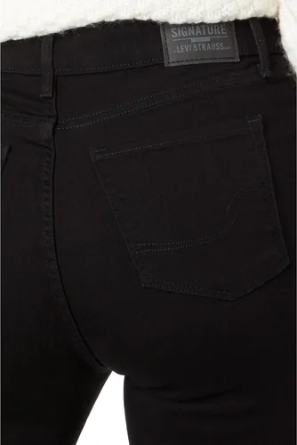 Vista 3 de Signature by Levi Strauss & Co. Gold Label Recta de talle alto para mujer (estándar y extragrande)