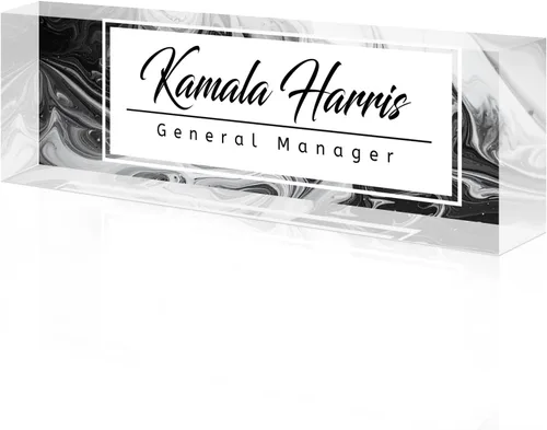 Vista 40 de Desk Name Plate Custom, Acrylic Name Plate, Personalized Name Plates for Office Gifts,Desk Decor,Teacher,Employee Appreciation Gifts