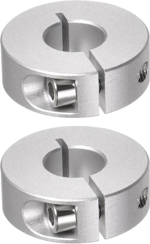 Vista 17 de HARFINGTON Collar de eje de 2 piezas de 0.236 in de diámetro de aleación de aluminio con tornillo dividido collares de abrazadera, 0.787 in