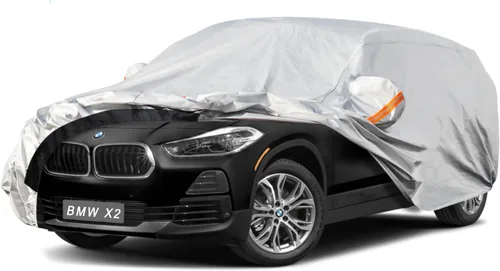Vista 45 de GUNHYI Funda para SUV de 6 capas con ajuste personalizado para BMW X1 (2010-2025) Impermeable para todo tipo de clima, protección resistente