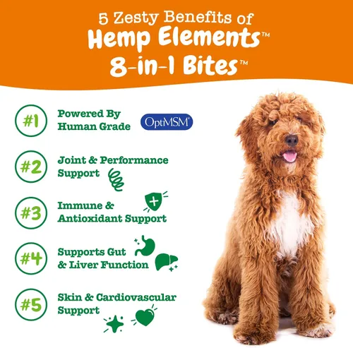Vista 36 de Zesty Paws Multivitamínico para perros, vitaminas masticables para perros y suplementos para cadera y articulaciones, piel y pelaje, aceite