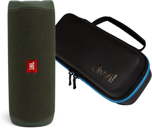 Vista 17 de JBL Flip 5 - Parlante portátil inalámbrico Bluetooth impermeable con estuche rígido protector divvi!.
