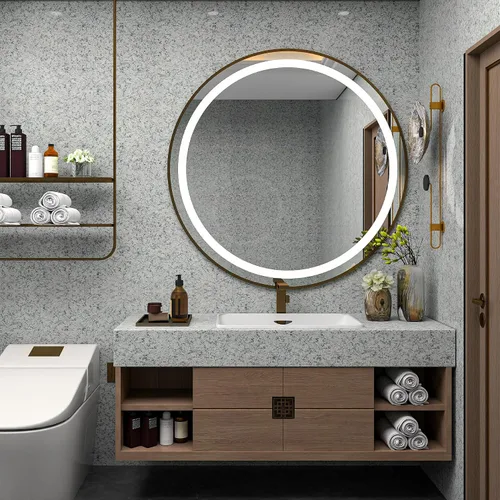 Vista 4 de Papel tapiz de granito, despegar y pegar para encimeras de cocina, papel adhesivo de mármol para encimeras, impermeable, terrazo, autoadhesivo