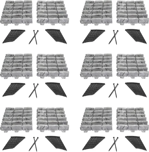 Vista 15 de EasyFlex Borde de Paisaje sin Excavación con Espigas de Anclaje, Borde Decorativo de Jardín de Aspecto de Piedra de 2.7 Pulgadas de Altura, Kit