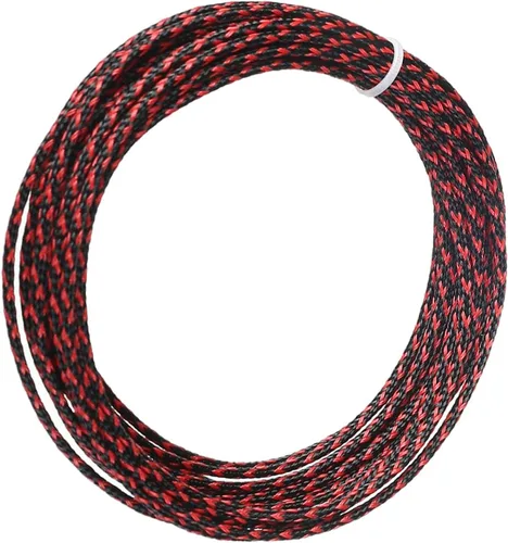 Vista 89 de Wenheww - Funda de cable trenzada expandible de PET, de 1.64 pies a 3/8 pulgadas, manga negra para organización de cables, protector de cable