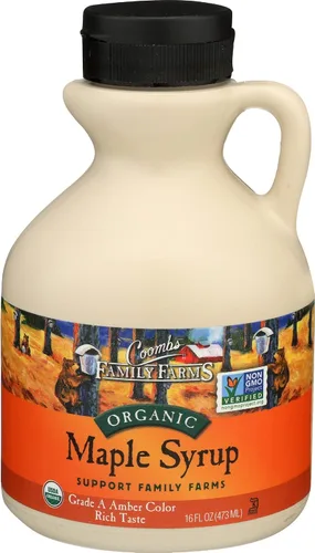Vista 10 de Coombs Family Farms Jarabe de arce orgánico 100% puro grado A, ámbar rico, 8 onzas líquidas