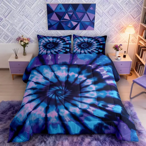 Vista 16 de Juego de edredón de atrapasueños con diseño de mariposa para niños, adolescentes y niñas, edredón de plumas de mandala, tamaño King, relleno