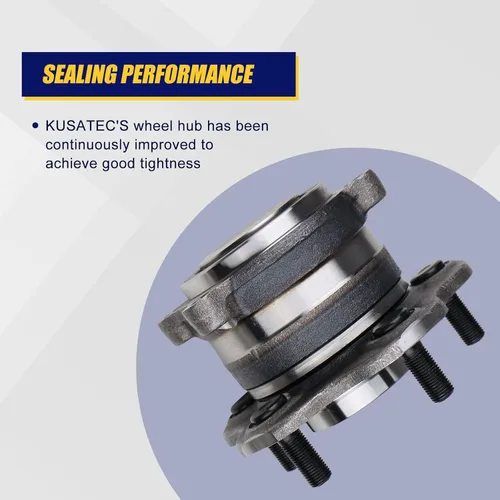 Vista 5 de KUSATEC 512388 2 piezas de cojinete de rueda trasera y conjunto de cubo compatible con Nissan Altima Maxima Murano Pathfinder, Mitsubishi RVR 2011