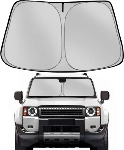 Vista 17 de [Usado] Parasol para parabrisas Che-vrolet/Chevy Silverado 1999-2006 plegable para ventana delantera de automóvil, bloquea los rayos UV y el calor