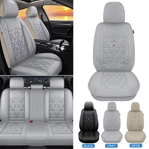 Vista 7 de Funda de asiento de automóvil para Buick Encore Gx 2020-2023, fundas de asiento de piel sintética, juego completo de 5 asientos, impermeables