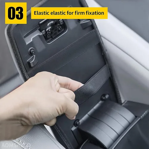 Vista 4 de AOMSAZTO Fundas de consola para Toyota Corolla 2014-2019, fundas para reposabrazos para Toyota Corolla, gris claro