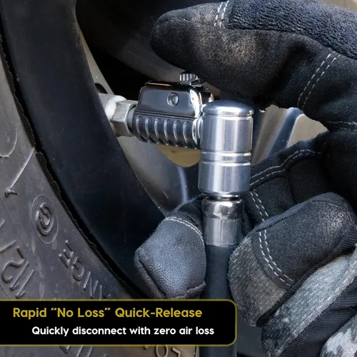 Vista 6 de JACO SmartPro 2.0 AC/DC - Compresor de aire para inflador de neumáticos (12 V CC, 120 V CA) con extensión de manguera Lightning L2X (paquete)