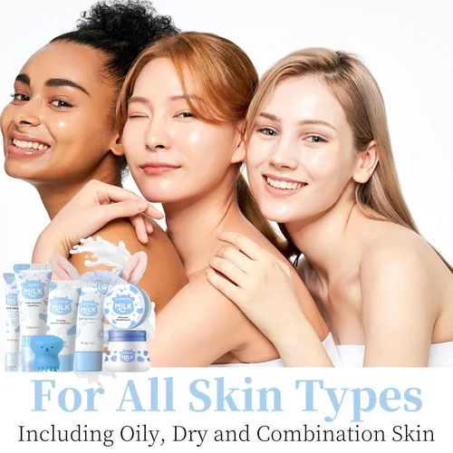 Vista 7 de Set de Cuidado de la Piel con Leche Regalos para Adolescentes - Cuidado de la Piel para Adolescentes 10-12 - Set de Cuidado de la Piel Hidratante