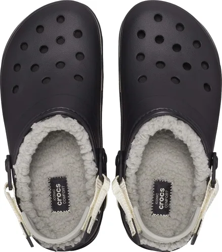 Vista 4 de Crocs - Zuecos unisex para adultos, todo terreno, con forro y correa de talón ajustable Negro