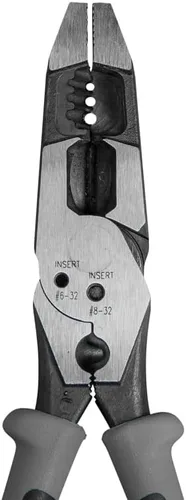 Vista 5 de Klein Tools Alicates multiherramienta J215-8CR, fabricados en Estados Unidos, herramienta híbrida multipropósito/crimpadora, pelacables, corte